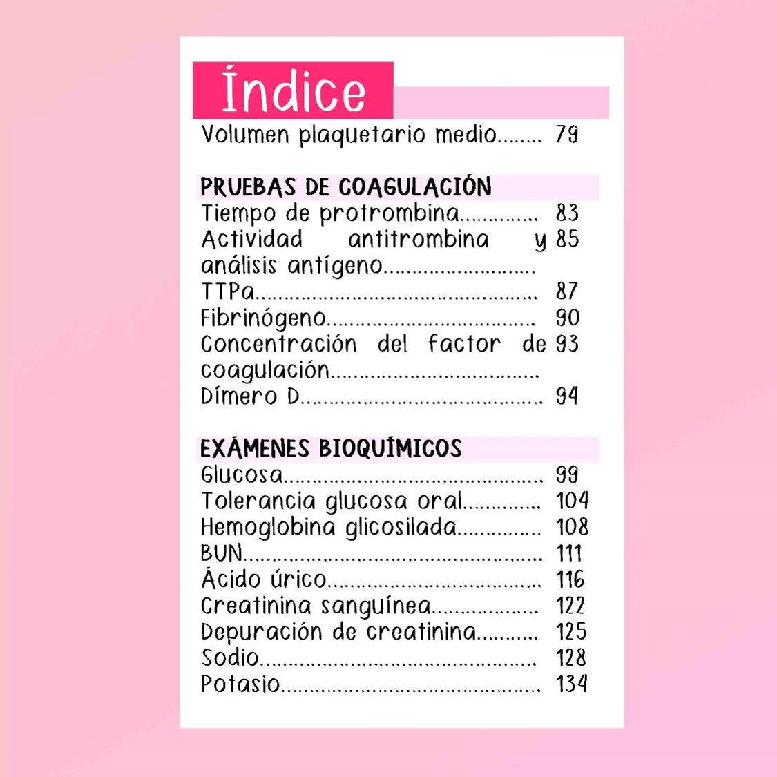 Libreta exámenes de laboratorio de Bolsillo