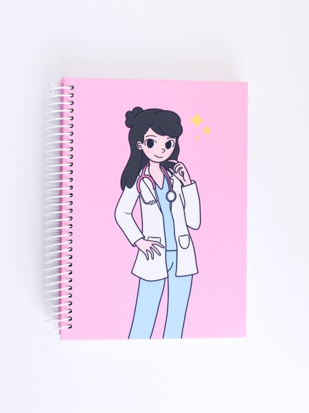 Cuaderno Medicina rosado